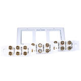 Monoprice Canada Cab 4013 Audio Video Wall Plates 3 Gang 8 2 Surround Sound Distribution Wall Plate Monoprice