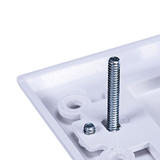 Monoprice Canada Cab 3326 Audio Video Wall Plates High Quality Banana Binding Post Two Piece Inset Wall Plate for 4 Speakers 