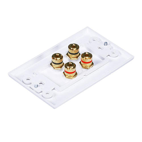 High Quality Banana Binding Post TwoPiece Inset Wall Plate for 2
