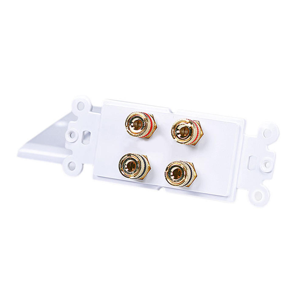 High Quality Banana Binding Post TwoPiece Inset Wall Plate for 2