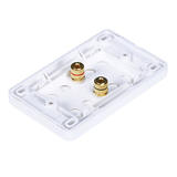 Monoprice Canada Cab 3639 Audio Video Wall Plates High Quality Banana Binding Post Wall Plate for 1 Speaker Coupler Type Mono