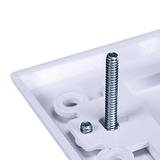 Monoprice Canada Cab 3538 Audio Video Wall Plates High Quality Banana Binding Post Two Piece Inset Wall Plate for 3 Speakers 