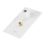 Monoprice Canada Cab 7838 Audio Video Wall Plates Cat5e F Type Wall Plate Cat5e F Type Coupler Type Monoprice