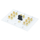 Monoprice Canada Cab 6907 HDMI Wall Plates 3 Gang 7 1 Surround Sound Distribution Wall Plate with HDMI Monoprice