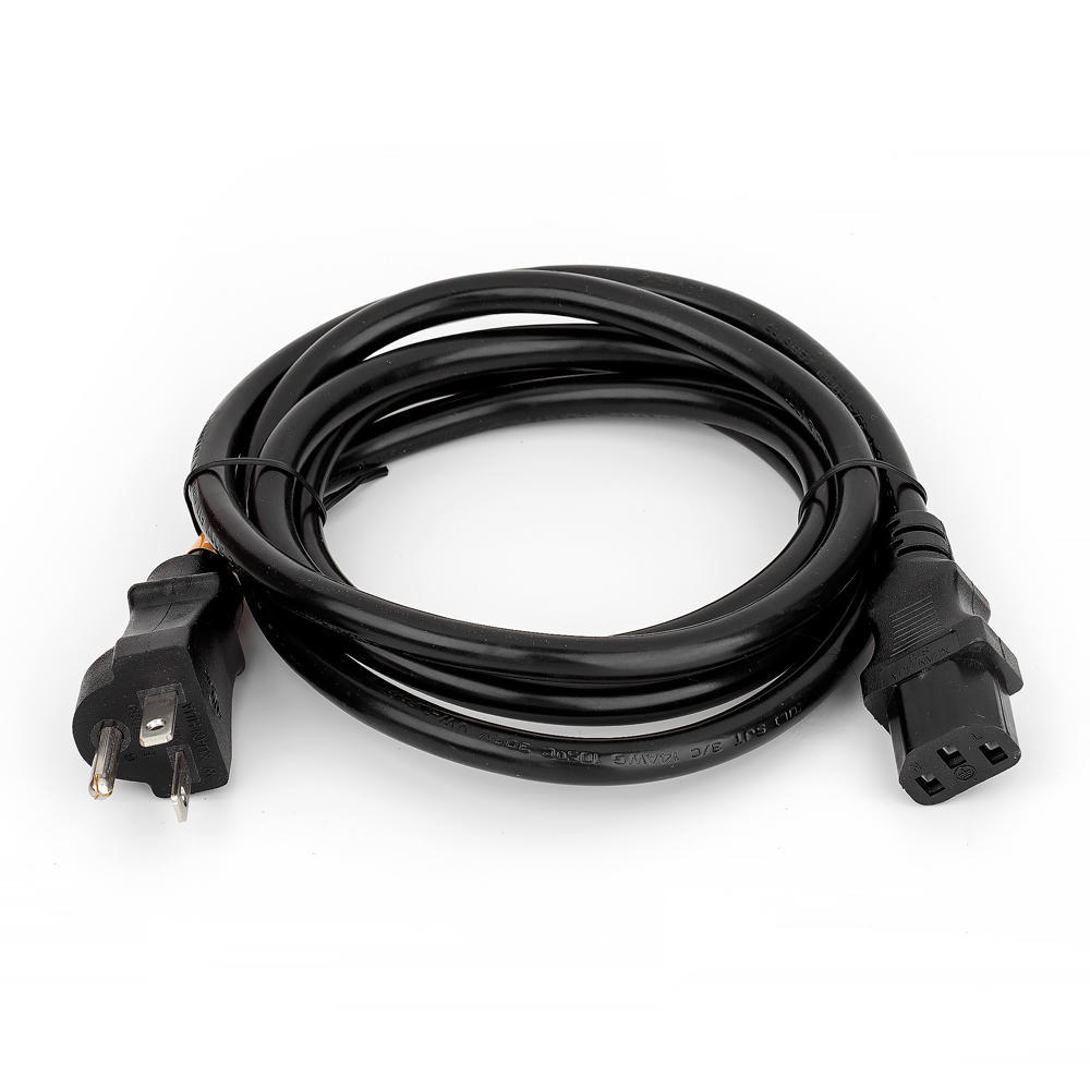 NEMA 520P to IEC C13 Power Cable 14AWG SJT, 3Ft Black PrimeCables®