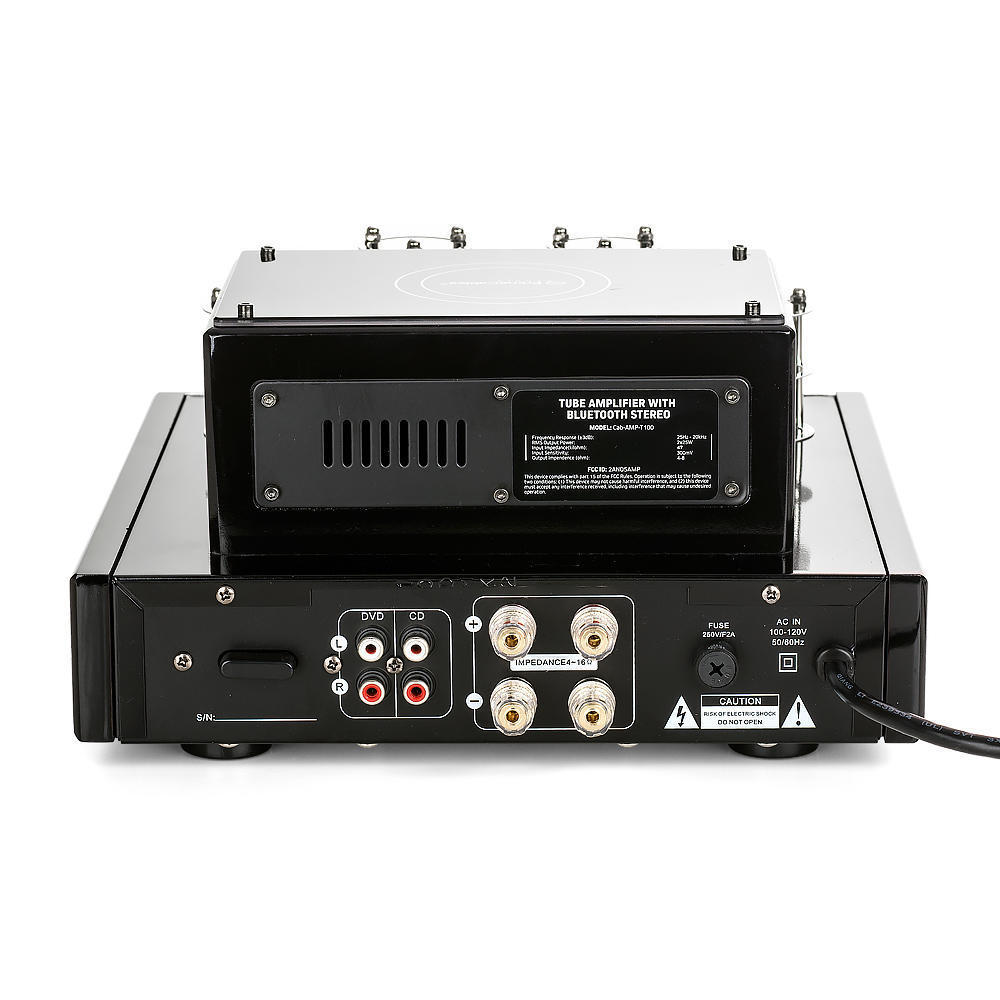 Stereo Hybrid Speaker Amplifier 25W + HiFi Bookshelf Speaker Combo