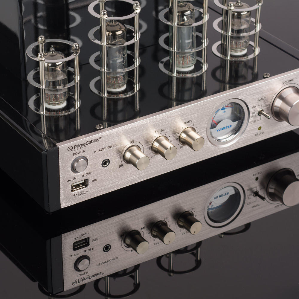 Stereo Hybrid Speaker Amplifier 25W + HiFi Bookshelf Speaker Combo