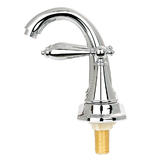 LIVINGbasics LVB FC 3H14B CR Bathroom Accessories Two Handle Central Bathroom Sink Faucet with Hot and Cold Water Light Chrom