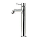 LIVINGbasics LVB FC 1H14 CR Bathroom Accessories Modern Commercial Light Chrome Single Handle Tall Body Bathroom Basin Faucet