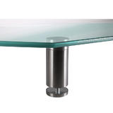 Monoprice Canada Cab 16357 Monitor Desk Mounts Corner Multimedia Desktop Stand Clear Glass Monoprice