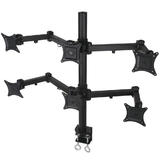 TygerClaw Cab LCD6016BLK Monitor Desk Mounts TygerClaw 13 24 Full Motion Monitor Desk Mount for Hex 6 LCD LED Monitor VESA LC