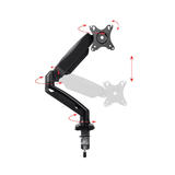 Monoprice Canada Cab 24587 Monitor Desk Mounts Single Monitor Adjustable Gas Spring Desk Mount For Smaller Screens Up to 27 i