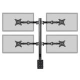 Monoprice Canada Cab 16248 Monitor Desk Mounts Essential Quad Monitor Articulating Arm Desk Mount MonoPrice