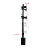 Monoprice Canada Cab 16248 Monitor Desk Mounts Essential Quad Monitor Articulating Arm Desk Mount MonoPrice