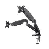 Monoprice Canada Cab 24588 Monitor Desk Mounts Dual Monitor Adjustable Gas Spring Desk Mount For Smaller Screens Up to 27 Mon