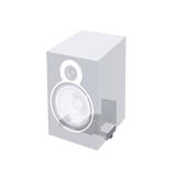 PrimeCables Cab PC 07904 Wall Mount Brackets Speaker Mount Set of 2 Side Clamp with Tilt and Swivel Black PrimeCables