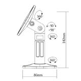 PrimeCables Cab SB 20 Speaker Projector Mounts Adjustable Wall Ceiling Speaker Mount Max 7 7 lbs 3 5 kg Set of 2 PrimeCables