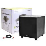 Monoprice Canada Cab 8248 Speakers Subwoofer Monoprice 8 Inch 60 Watt Powered Subwoofer Black