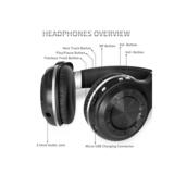 Bluedio T2S Headsets Bluedio T2S Bluetooth V5 0 Headphones On Ear with Mic Black