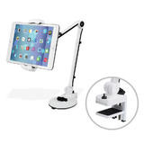 Cab 86744 Tablet Phone Mounts Full Motion Smartphone Tablet Holder Suction cup and Clamp 2 Colors Available Black or White
