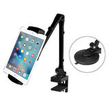 Cab 86744 Tablet Phone Mounts Full Motion Smartphone Tablet Holder Suction cup and Clamp 2 Colors Available Black or White