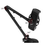Cab 86744 Tablet Phone Mounts Full Motion Smartphone Tablet Holder Suction cup and Clamp 2 Colors Available Black or White
