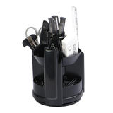 Moustache MOS TY730S Desk Organizers Rotatable Desk Organizer Combo Black Moustache