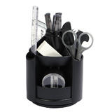 Moustache MOS TY730S Desk Organizers Rotatable Desk Organizer Combo Black Moustache