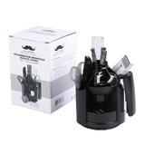 Moustache MOS TY730S Desk Organizers Rotatable Desk Organizer Combo Black Moustache