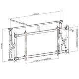 Cab MT 1515 BK TV Wall Mounts Stands Super Slim Video Wall TV Mount Bracket Portrait or Landscape