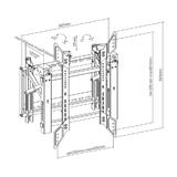Cab MT 1520 BK TV Wall Mounts Stands Video Wall Portrait TV Mount Bracket Fully Adjustable Fits Sizes 45 70 inches