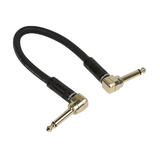 Monoprice Canada Cab 9780 Professional Audio Cables 8 Inch 1 4inch TS Guitar Pedal Patch Cable with Right Angle M M 16AWG Aud