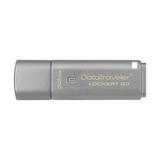 Kingston KIN DTLPG3 USB Flash Drives Kingston DataTraveler Locker G3 USB 3 0 Flash Drive Silver