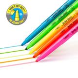 BiC 140 BLP51 AST Highlighters BIC Brite Liner Super bright fluorescent ink Highlighters Chisel tip 5 Pack