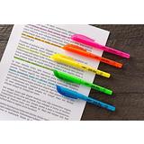 BiC 140 BLP51 AST Highlighters BIC Brite Liner Super bright fluorescent ink Highlighters Chisel tip 5 Pack