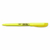 BiC 140 BLP51 AST Highlighters BIC Brite Liner Super bright fluorescent ink Highlighters Chisel tip 5 Pack