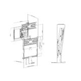 PrimeCables Cab LPA53 461 OpenBox TV Wall Mounts Stands Full Motion Above Fireplace Pull Down TV Wall Mount For 43 70 TVs Pri