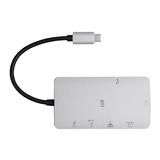 Monoprice Canada Cab 34184 USB Type C Consul Series USB C HDMI Adapter with VGA Gigabit Ethernet 2 Port USB 3 0 Monoprice
