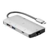 Monoprice Canada Cab 35509 USB Type C Consul Series USB C HDMI Adapter w Gigabit Ethernet 3 Port USB 3 0 SD microSD Reader Mo