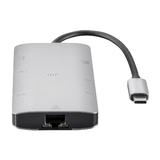 Monoprice Canada Cab 35509 USB Type C Consul Series USB C HDMI Adapter w Gigabit Ethernet 3 Port USB 3 0 SD microSD Reader Mo