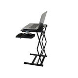 Cab OS5 B Monitor Desk Mounts Uncaged Ergonomics Laptop Standing Desk Converter Extra Tall w Mousepad BLACK