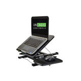Cab OS5 B Monitor Desk Mounts Uncaged Ergonomics Laptop Standing Desk Converter Extra Tall w Mousepad BLACK