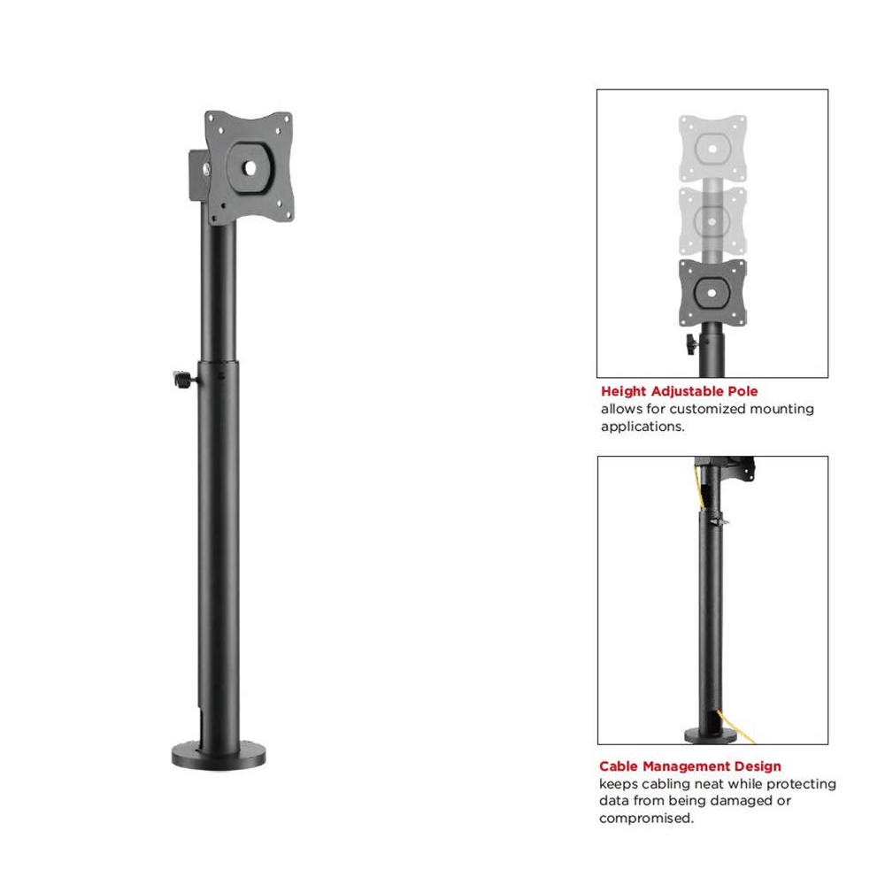 POS Height Adjustable Desk Display Mount PrimeCables®