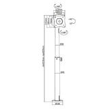 Cab PMM 01L Monitor Desk Mounts Pos Desktop Monitor Pole Mount PrimeCables