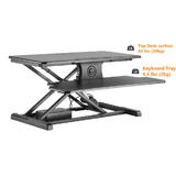 PrimeCables Cab PC07830 OpenBox Monitor Desk Mounts Electric Height Adjustable Sit Stand Desk Converter PrimeCables Open Box