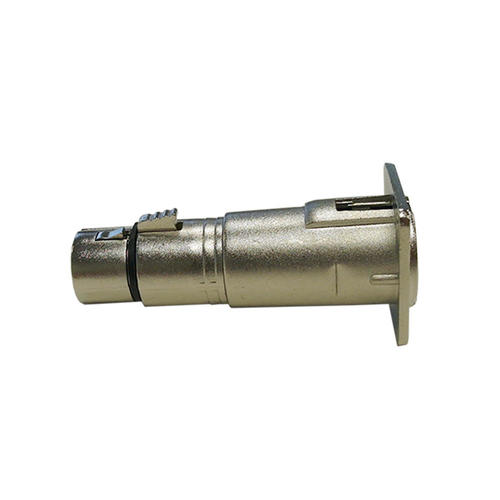 XLR Male DCut to XLR Female Nickel