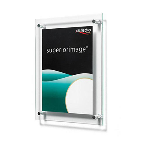 Deflecto Wall Mount Beveled Edge Sign Holder (691290), 101/16"W x 129