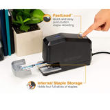 BOSTITCH n 007 02210 Staplers Staple Removers Bostitch Impulse 25 Heavy Duty Electric Stapler 25 Sheet Capacity No Jam Black