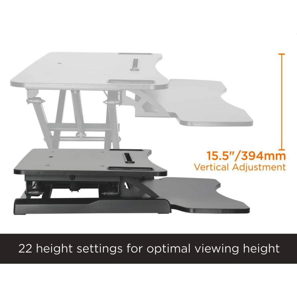 Height Adjustable Desk Riser and Anti Fatigue Mat Combo