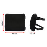 Moustache MO RSF102 BK Chair Accessories Memory Foam Lumbar Support Pillow with Dual Premium Adjustable Straps Black Moustach